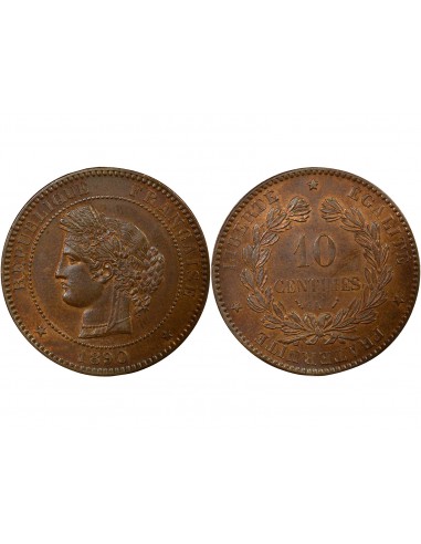 IIIe République 10 centimes Bronze 1890 A - Paris