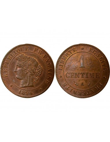 1 centime Bronze 1894 A - Paris