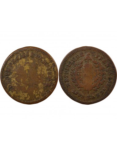 Siège de Mayence 2 sols Bronze 1793 Mayence