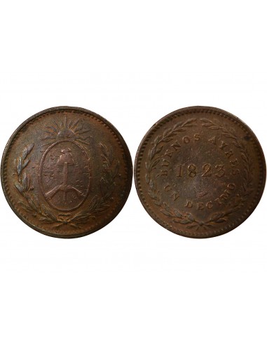 Argentine 1 décime Bronze 1823 Birmingham