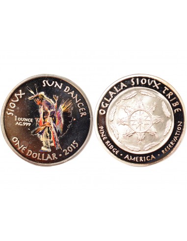 USA Sioux / Sun Dancer 1 Dollar Argent 2015