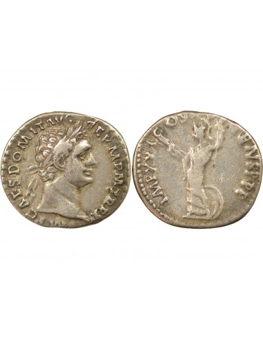 Rome Empire Domitien Minerve 1 denier Argent 90/91 R Rome