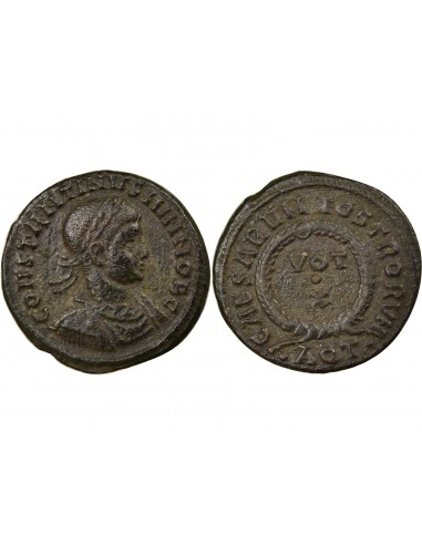 Rome Empire Constantin II Voeux Décenneaux 1 nummus Cuivre 320-321 Aquilée