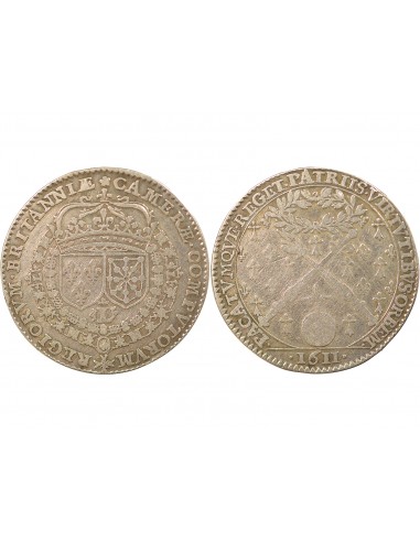 Louis XIII Chambre des Comptes de Bretagne 1 jeton Argent 1611