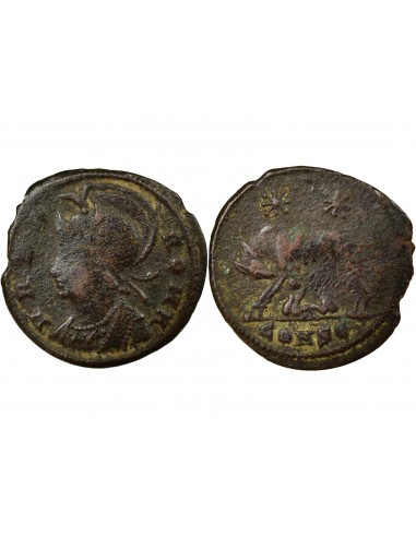 Rome Empire Commémoration de Rome 1 nummus Cuivre 330-333 Constantinople