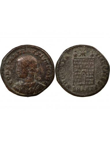 Rome Empire Constantin II Porte du Camp 1 nummus Cuivre 325-326 Antioche