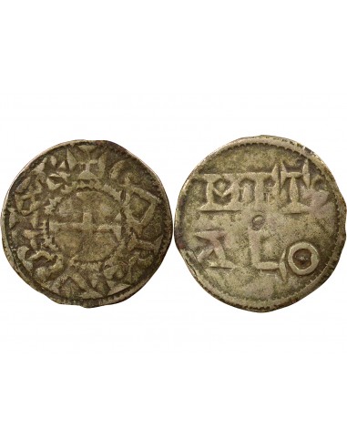 Charles II 1 denier Argent 1000-1189 Melle