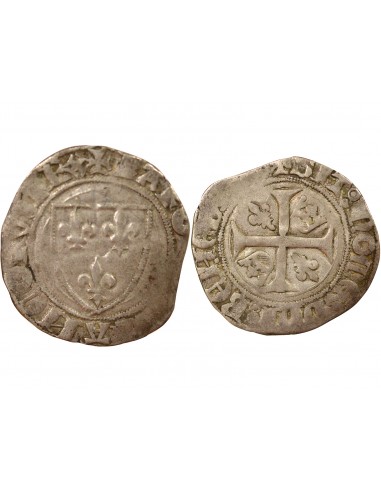 Charles VI 2e Emission 1 blanc Billon 1389-1411 P Dijon