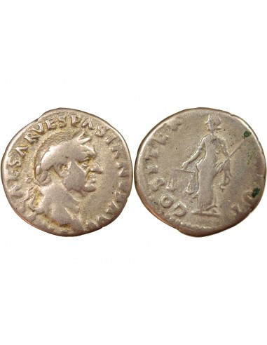 Rome Empire Vespasien Aequitas Debout 1 denier Argent 70 R Rome