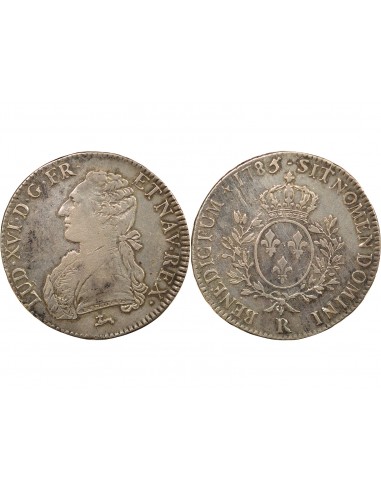 Louis XVI Au Buste Habillé 1 ecu Argent 1785 R Orléans