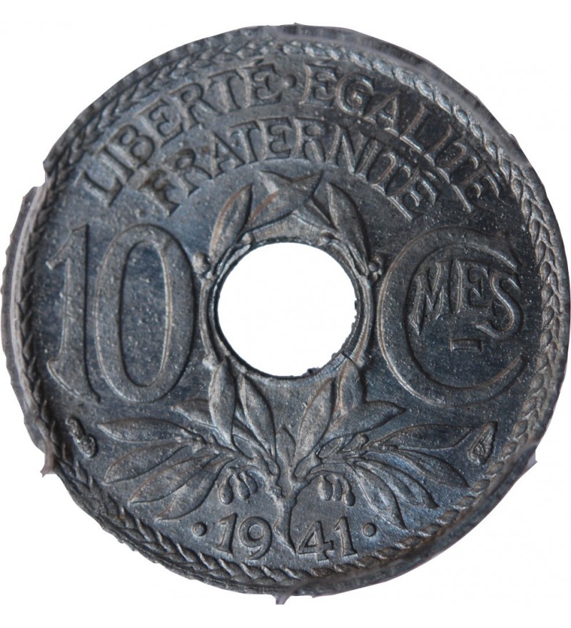 10 centimes 1941 souligné