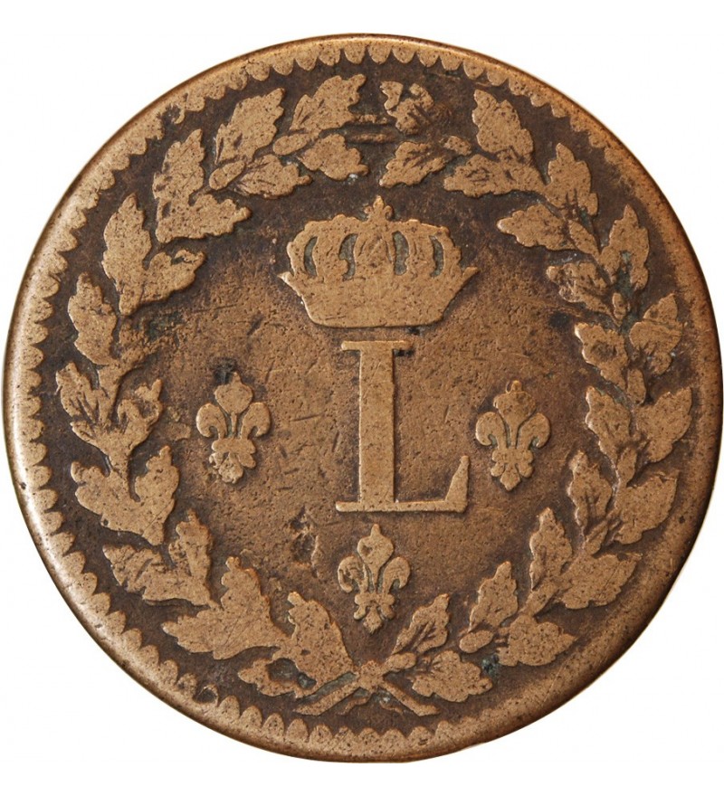 Louis Xviii Decime Siège De Strasbourg 1815 Bb Sans Point Bronze