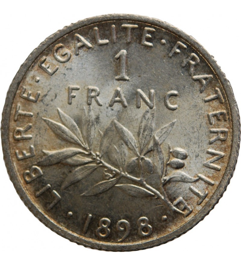 1 FRANC SEMEUSE 1898, Argent, SPL  Suffren Numismatique