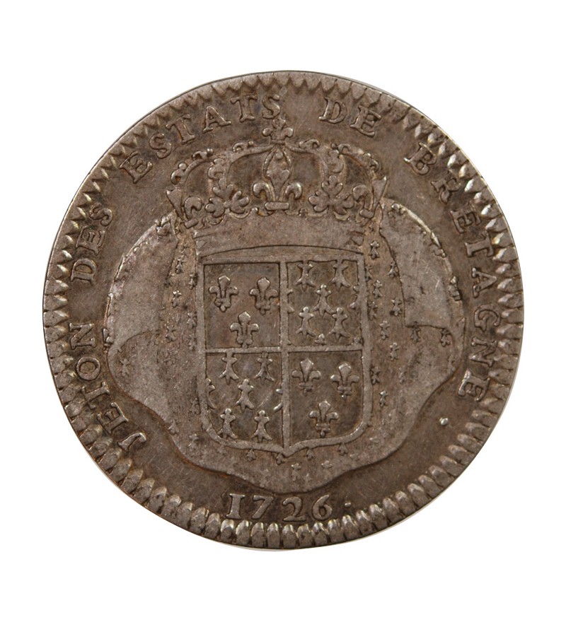 Etats De Bretagne Louis Xv Jeton Argent Saint Brieuc Daniel