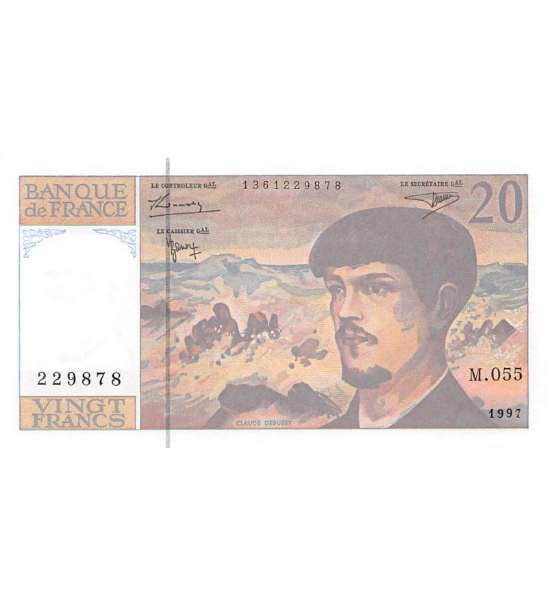 FRANCE - 20 FRANCS DEBUSSY 1997 - SÉRIE M.055