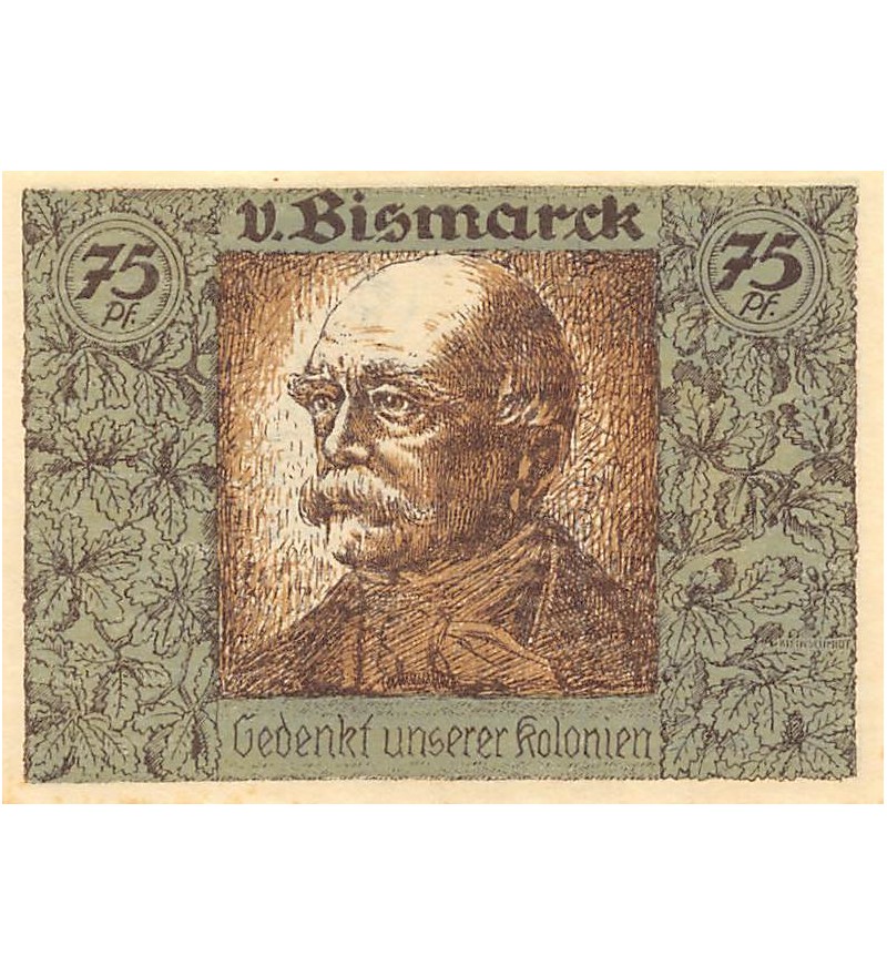 ALLEMAGNE, HAMBURG, BERLIN BREMEN - 75 PFENNIG 1921