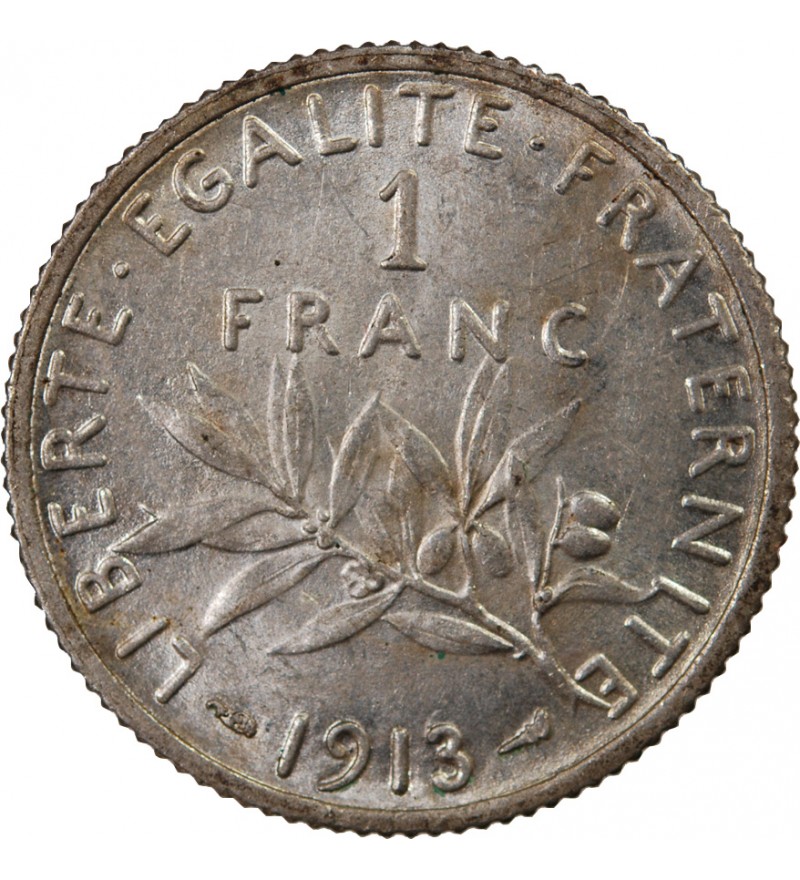 SEMEUSE  1 FRANC ARGENT 1913, Argent, SUP  Suffren Numismatique
