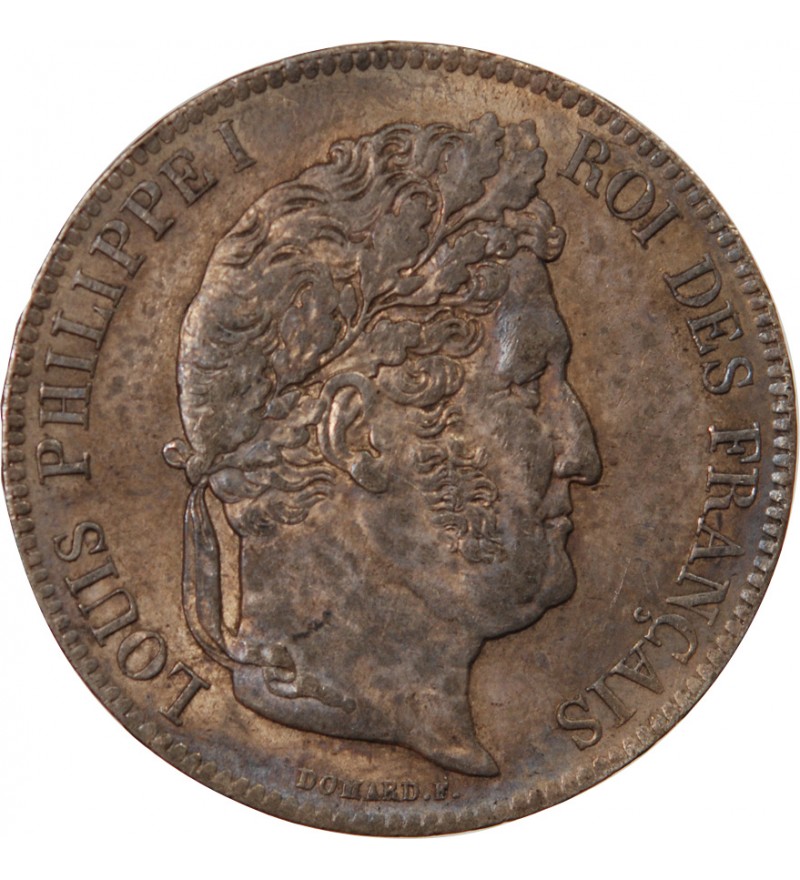 LOUIS PHILIPPE﻿ - 5 FRANCS ARGENT 1838 B ROUEN Type Domard Tr Relief ...