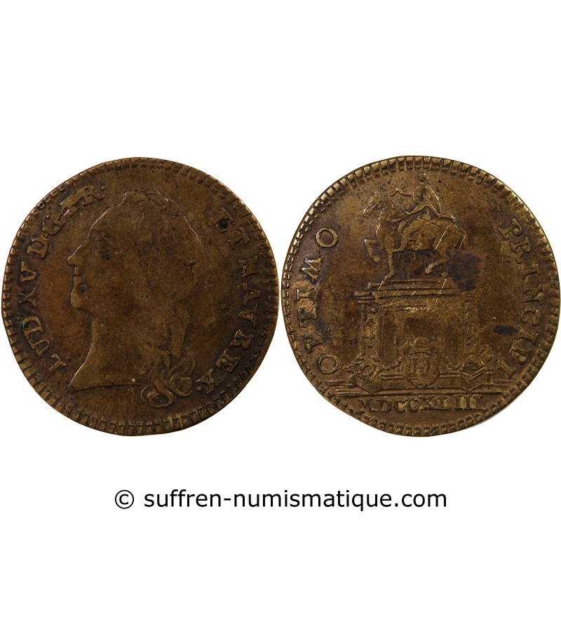 NUREMBERG, LOUIS XV – JETON LAITON 1743