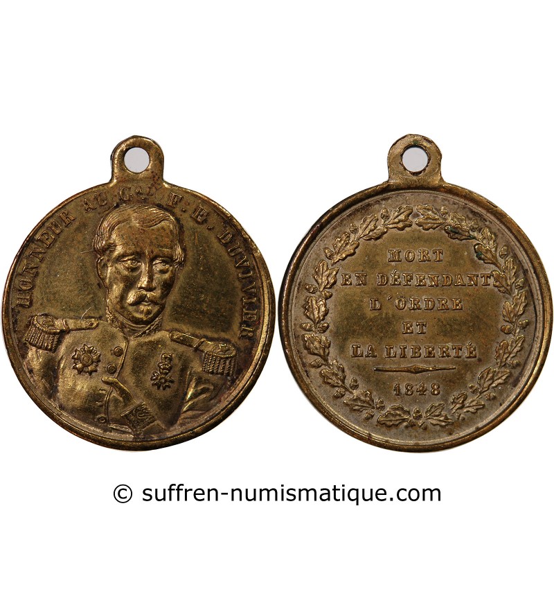 GENERAL DUVIVIER - MEDAILLE LAITON 1848