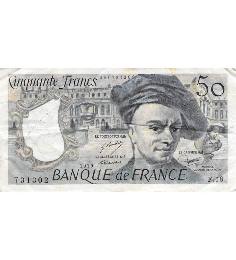 FRANCE, QUENTIN DE LA TOUR - 50 FRANCS 1979 - SÉRIES VARIÉES - TB à TB+