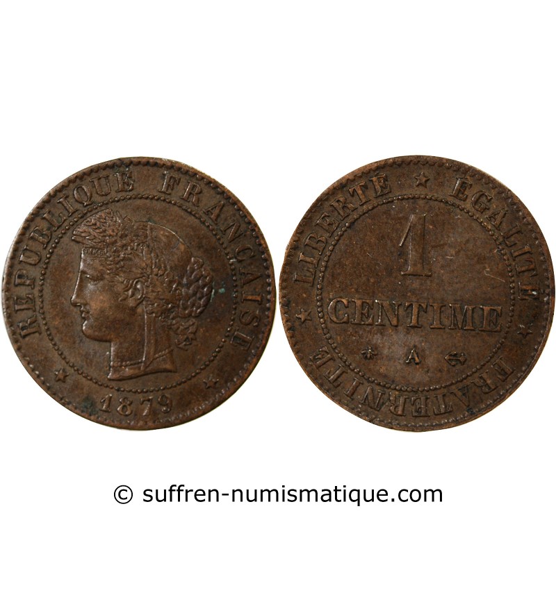 Centime Bronze 1879 A Paris