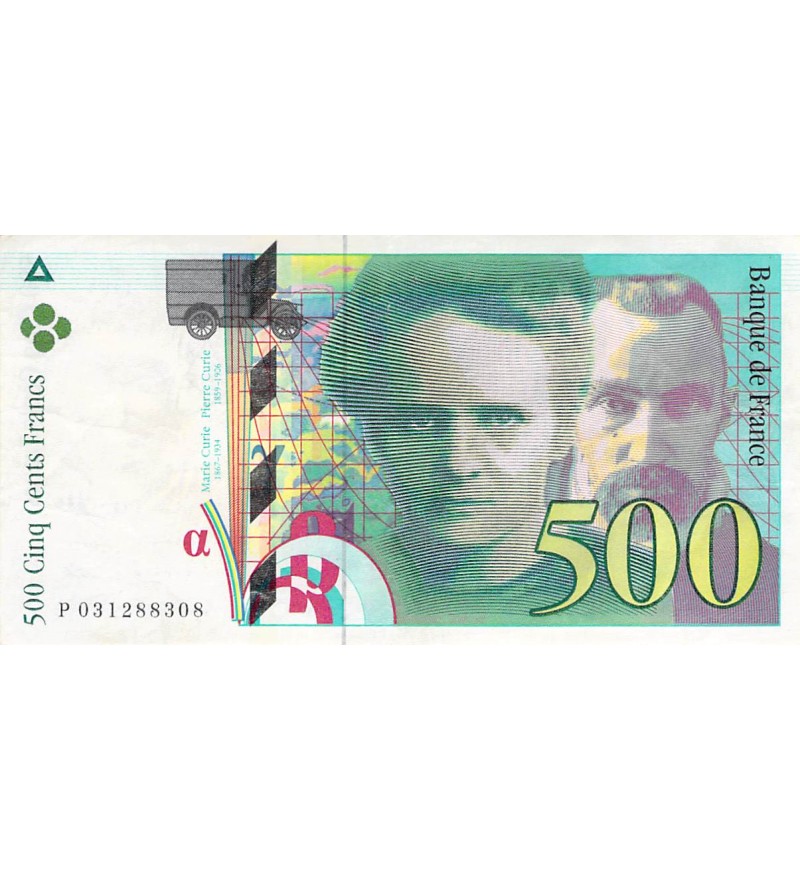 FRANCE, PIERRE ET MARIE CURIE - 500 FRANCS 1995 - TTB