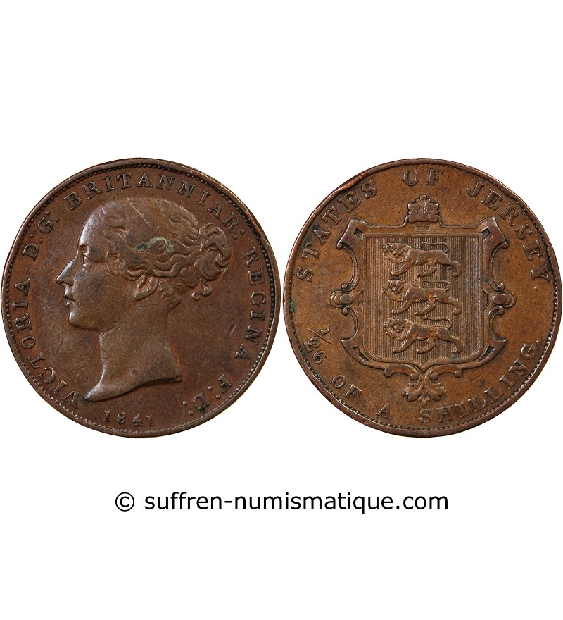 JERSEY, VICTORIA - 1/26 SHILLING 1841