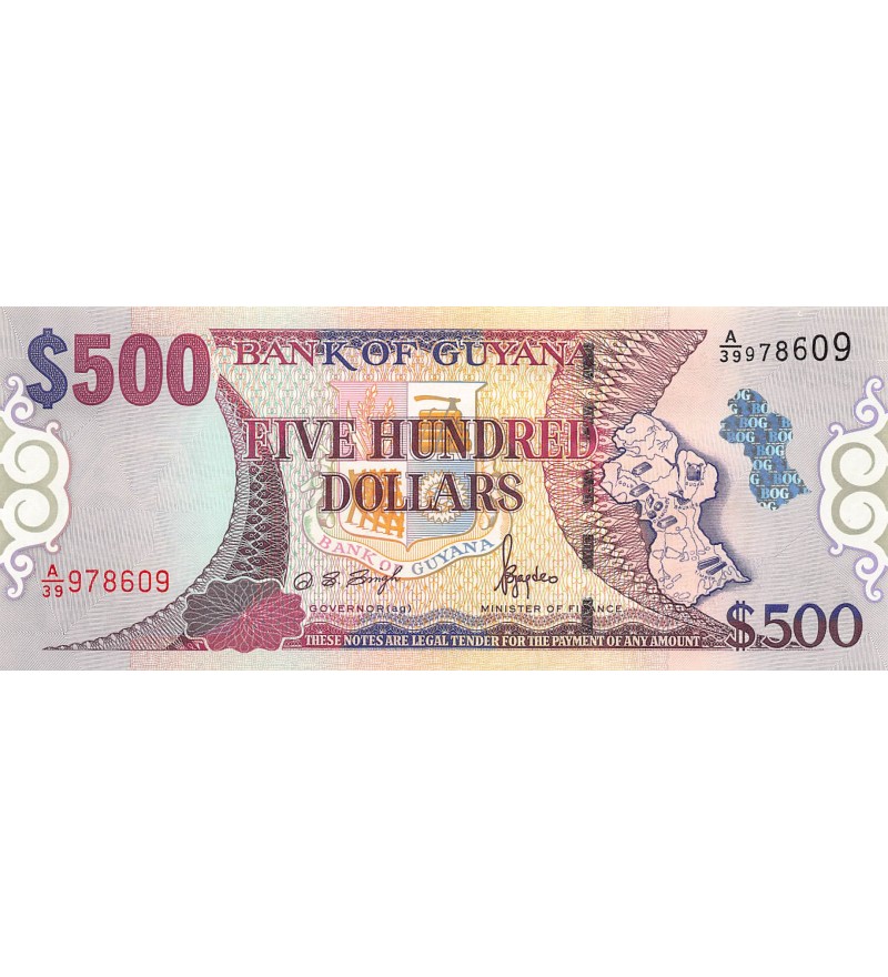 GUYANA - 500 DOLLARS 2002 - NEUF