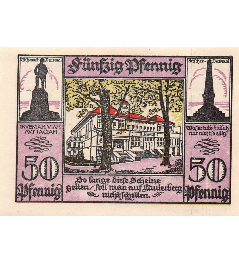 ALLEMAGNE, LAUTERBERG IM HARZ - 50 PFENNIG 1921