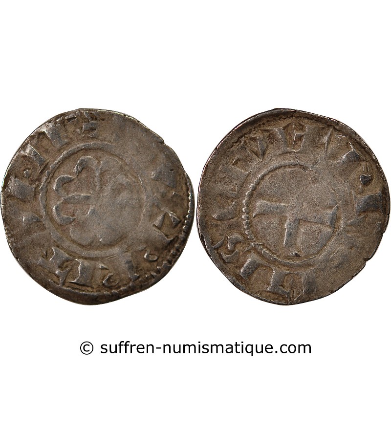 DUCHÉ DE BRETAGNE, GUY DE THOUARS - DENIER 1186 / 1213 NANTES