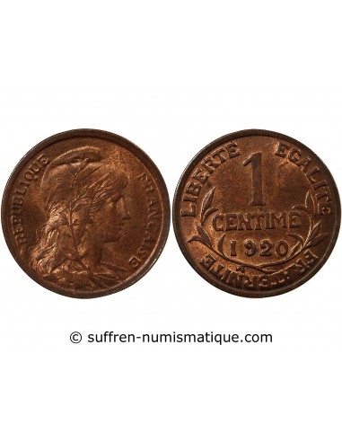 Centime Bronze 1920 A Paris