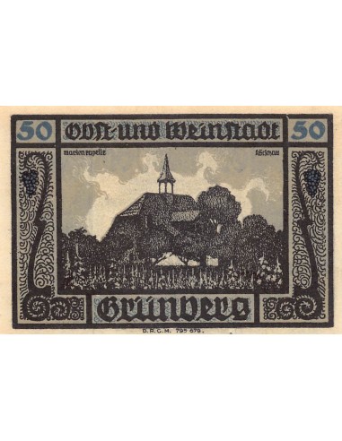 ALLEMAGNE, GRÜNBERG - 50 PFENNIG